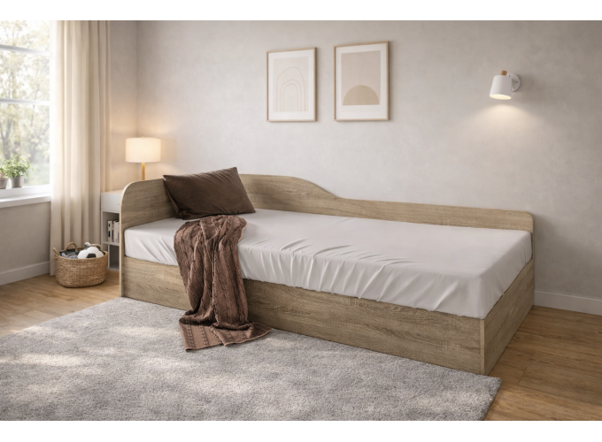 Ημίδιπλο κρεβάτι μπαούλο 1212011 Σόνομα, 120/190, Genomax