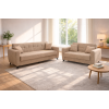 Σετ σαλονιού, Τριθέσιος - Διθέσιος καναπές Modesto,Μπεζ , All4home
