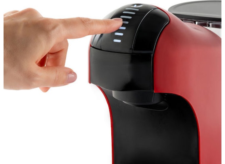 Μηχανή καφέ με κάψουλες MCM-611 Nespresso με πίεση 20bar, Κόκκινο,Muhler Μηχανή καφέ με κάψουλες MCM-611 Nespresso με πίεση 20bar, Κόκκινο,Muhler