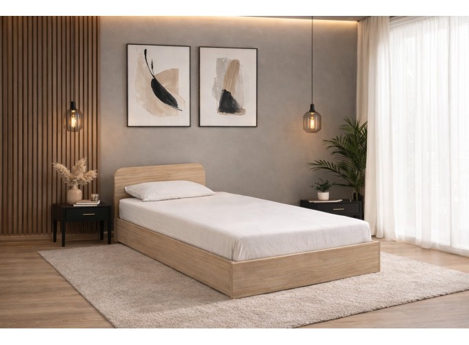 Ημίδιπλο κρεβάτι μπαούλο 1212011 Σόνομα, 120/190, Genomax