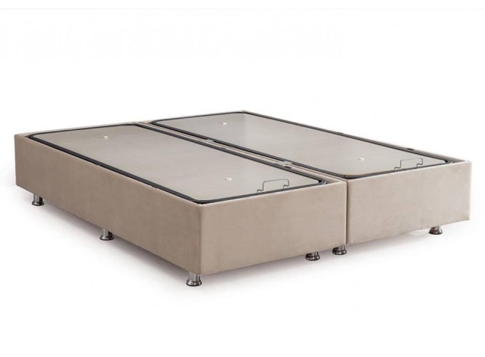 Κρεβάτι υφασμάτινο διπλό Kare - oval baza, Νο babyface 14, 160x200 εκ., κωδ. 2770000003,  All4home