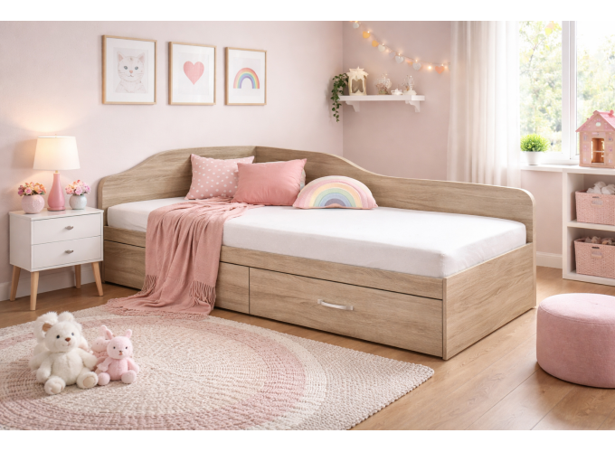 Κρεβάτι ημίδιπλο 1212030 Σόνομα, 120/190, Genomax