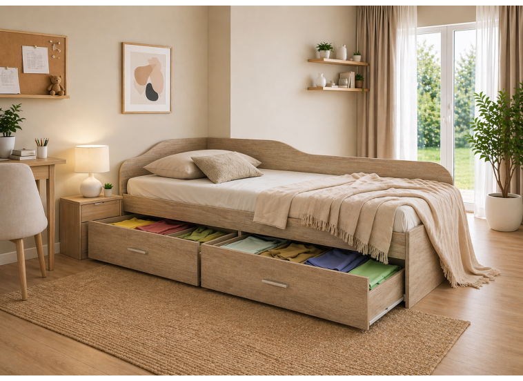 Κρεβάτι μονό 1212023 Σόνομα, 90/200, Genomax