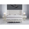Fabric double bed with mattress and pillows Nerina, beige No. babyface 04, 160x200 cm, All4home Fabric double bed with mattress and pillows Nerina, beige No. babyface 04, 160x200 cm, All4home