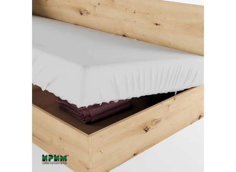 Κρεβάτι γωνιακό μπαούλο, Σόνομα, 1212001, Δώρο Μηχανισμός Ανύψωσης, 82/190, Genomax