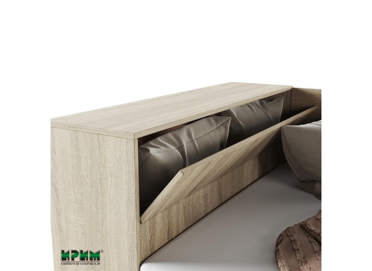 Κρεβάτι ημίδιπλο 120/190 με ΔΩΡΟ στρώμα, Flow Σόνομα, 223,5x71x122 εκ., Genomax