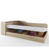 Κρεβάτι ημίδιπλο 120/190 με ΔΩΡΟ στρώμα, Flow Σόνομα, 223,5x71x122 εκ., Genomax