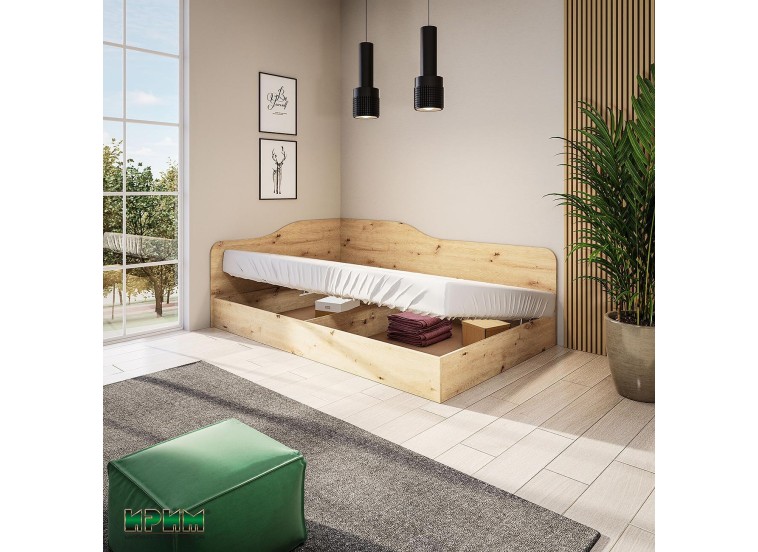 Κρεβάτι ημίδιπλο 1212009 Σόνομα, 120/190, Genomax