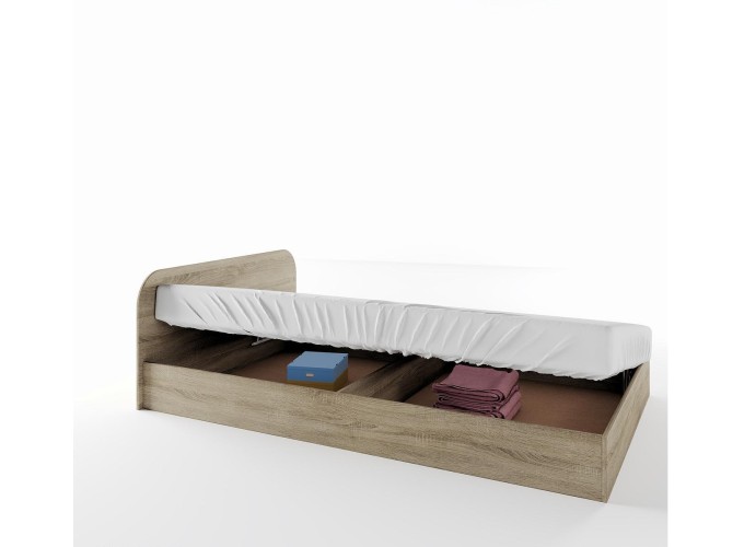 Ημίδιπλο κρεβάτι μπαούλο 1212011 Σόνομα, 120/190, Genomax