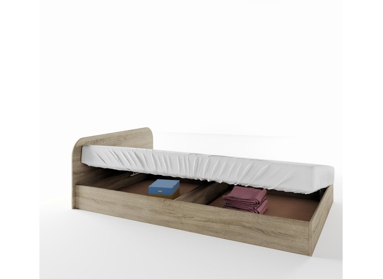 Κρεβάτι μπαούλο ημίδιπλο 1212011 Σόνομα, 120/190, Genomax