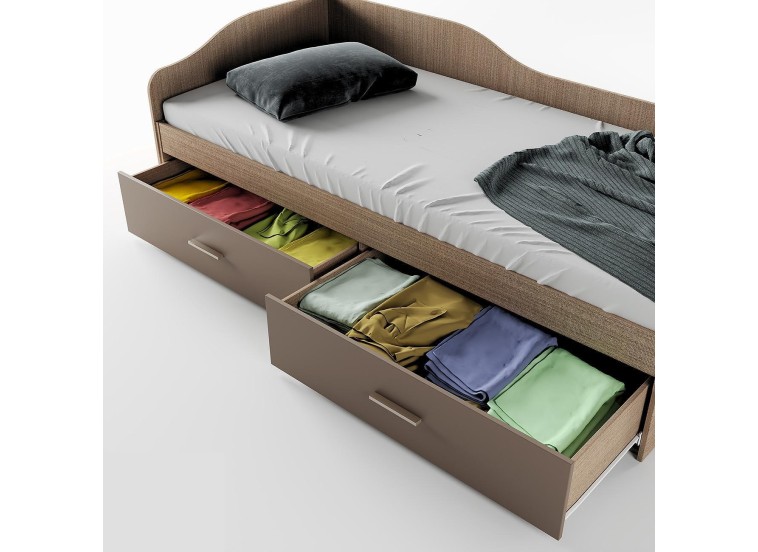 Κρεβάτι μονό 1212023 Μόκα, 90/200, Genomax 