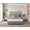Κρεβάτι υφασμάτινο διπλό Kare - oval baza, GRI 581, 160x200 εκ.,All4home