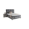 Κρεβάτι υφασμάτινο Torino με αποθηκευτικό χώρο, 120x200 εκ., All4home