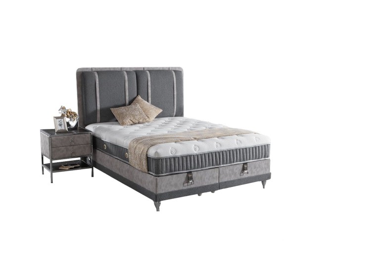 Κρεβάτι υφασμάτινο Torino με αποθηκευτικό χώρο, 120x200 εκ., All4home