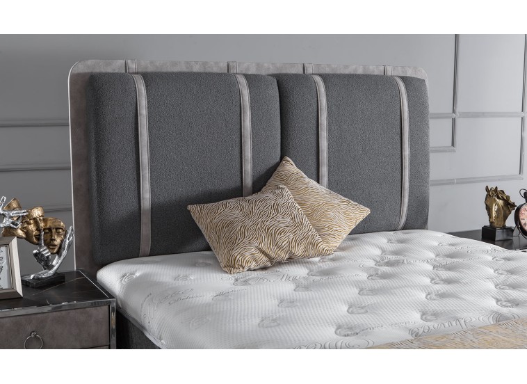 Κρεβάτι υφασμάτινο Torino με αποθηκευτικό χώρο, 120x200 εκ., All4home
