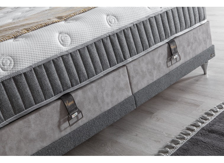 Κρεβάτι υφασμάτινο Torino με αποθηκευτικό χώρο, 120x200 εκ., All4home