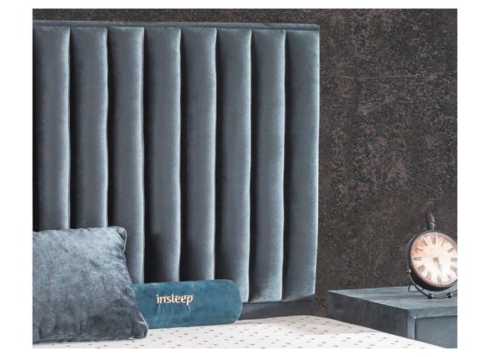 Κρεβάτι υφασμάτινο Prag με αποθηκευτικό χώρο, 90x190 εκ., All4home