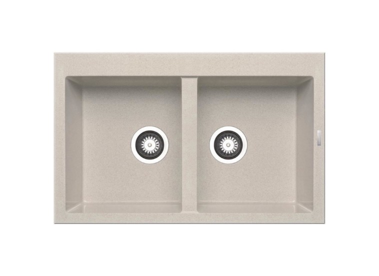 Ένθετος Νεροχύτης, Alazia 2B Dark Beige, 79x50cm, Pyramis Ένθετος Νεροχύτης, Alazia 2B Dark Beige, 79x50cm, Pyramis