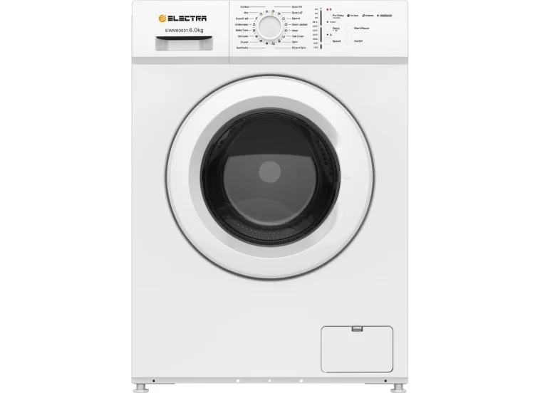 Πλυντήριο ρούχων, Electra EWM60001, 1000 στροφών, 6,00 kg, E, Λευκό Πλυντήριο ρούχων, Electra EWM60001, 1000 στροφών, 6,00 kg, E, Λευκό