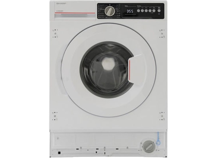 Εντοιχιζόμενο Πλυντήριο Ρούχων 8kg 1400 Στροφών ES-NIB814BWNA-EE , Sharp Εντοιχιζόμενο Πλυντήριο Ρούχων 8kg 1400 Στροφών ES-NIB814BWNA-EE , Sharp