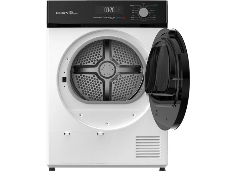 Στεγνωτήριο ρούχων TDC8016WY, 8 kg, E, Λευκό, Crown