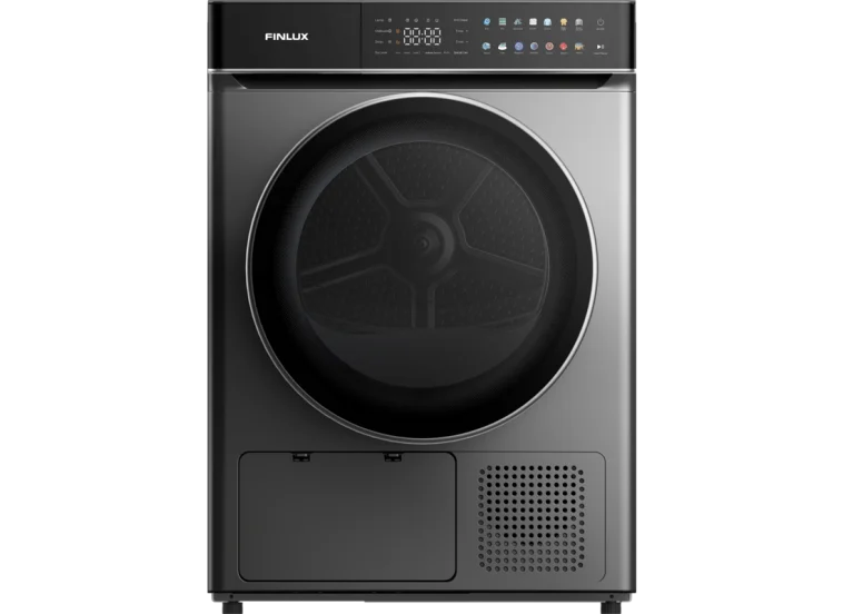 Στεγνωτήριο ρούχων Finlux TDF10HIGH14END, 8 kg, με Αντλία Θερμότητας, Inox