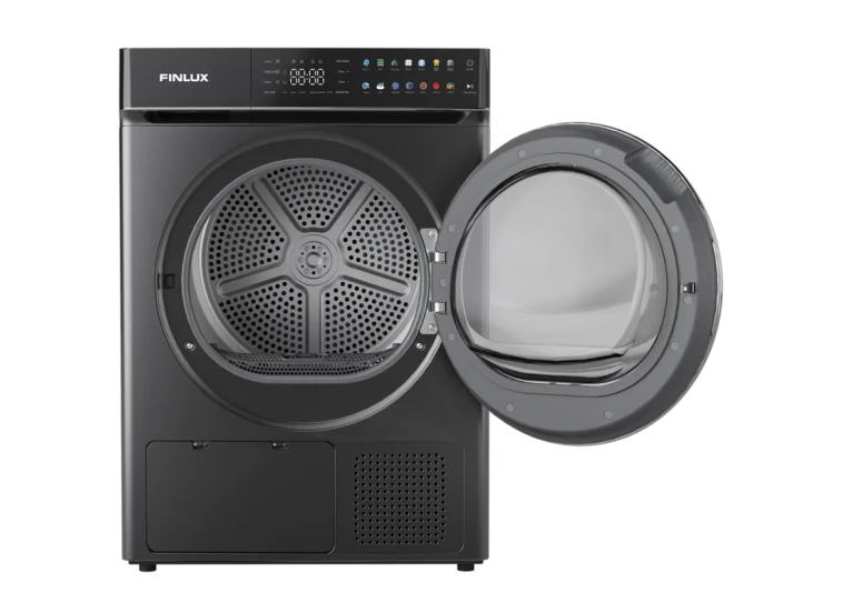 Στεγνωτήριο ρούχων Finlux TDF10HIGH14END, 8 kg, με Αντλία Θερμότητας, Inox