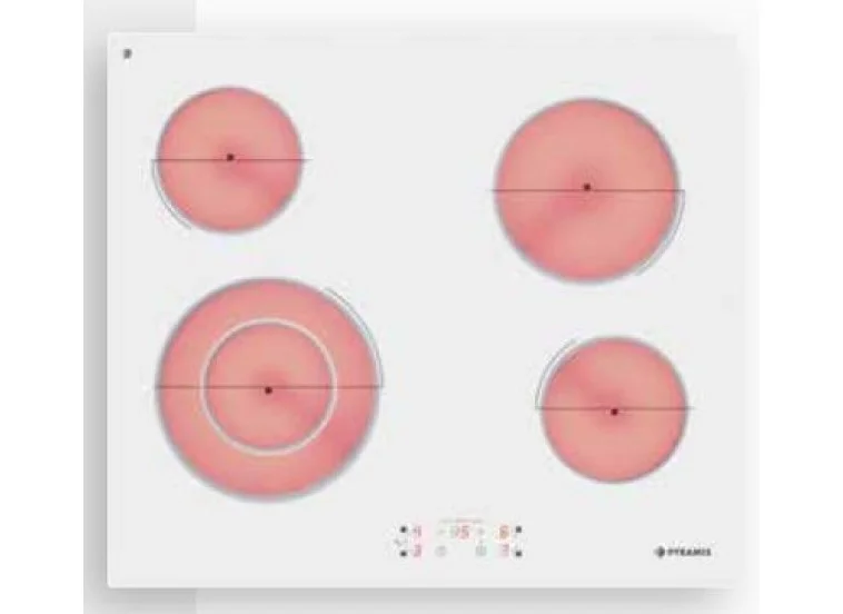Pyramis PHC61510FMW Κεραμική Εστία Αυτόνομη με Λειτουργία Κλειδώματος 58x51εκ. (174020050)