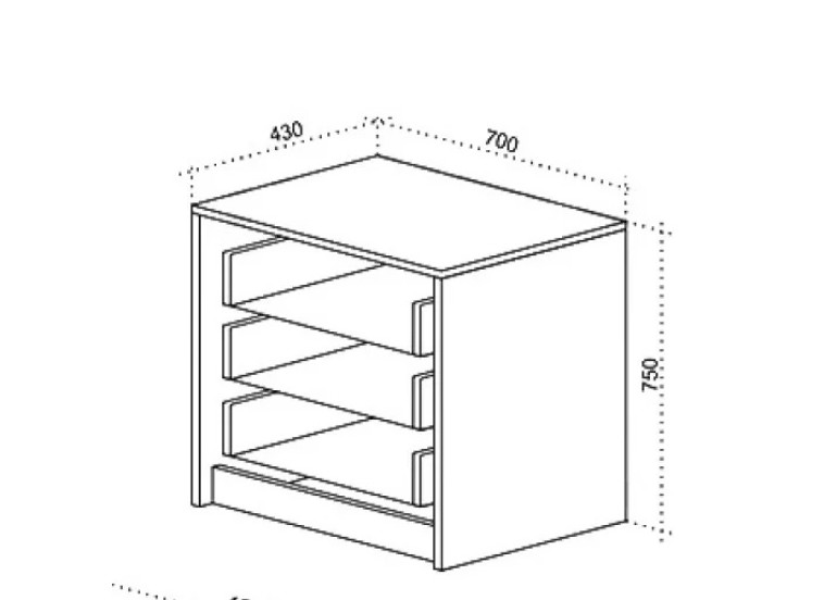Συρταριέρα με 3 συρτάρια, Stillo-Smart Home, Genomax Συρταριέρα με 3 συρτάρια, Stillo-Smart Home, Genomax, Genomax
