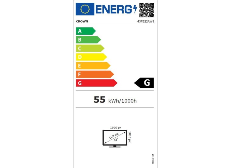 Smart Τηλεόραση 43",43FB26AW HD Android LED, Crown Smart Τηλεόραση 43",43FB26AW HD Android LED, Crown