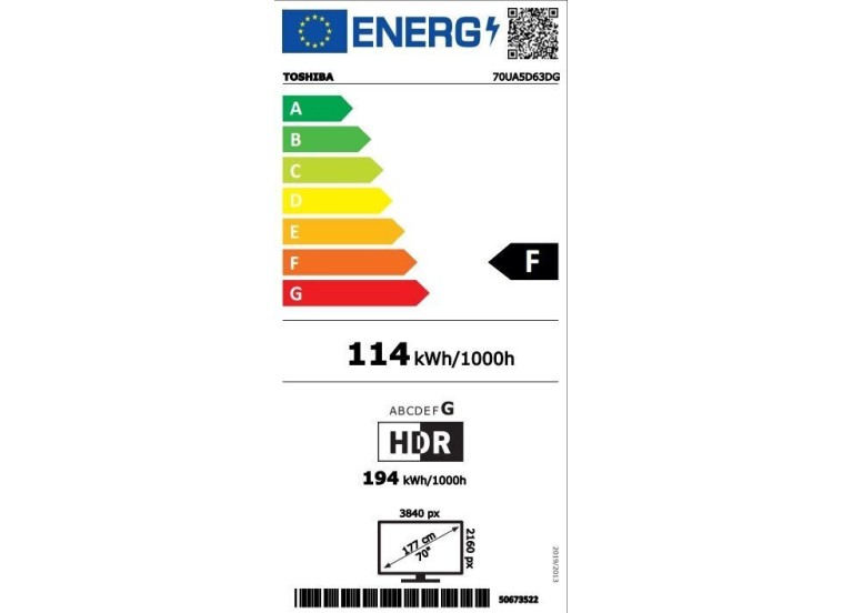 Τηλεόραση LED 65 ιντσών, 164 cm, 65UA2D63DG, ANDROID SMART Toshiba Τηλεόραση LED 65 ιντσών, 164 cm, 65UA2D63DG, ANDROID SMART Toshiba