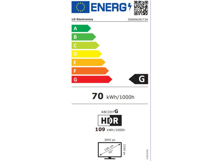 Smart Τηλεόραση 50" 4K UHD LED 50NANO81T3A HDR , LG Smart Τηλεόραση 50" 4K UHD LED 50NANO81T3A HDR , LG