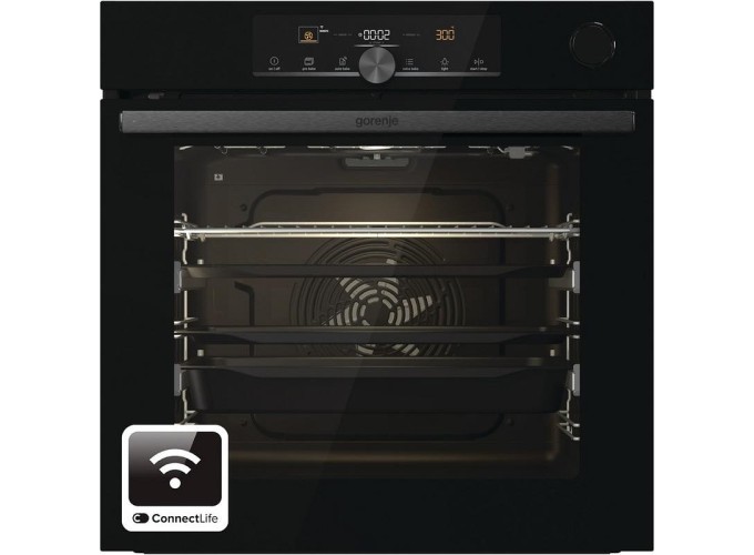 Φούρνος εντοιχιζόμενος, BPSA6747A08BGWI, 77lt, Μαύρος, Gorenje