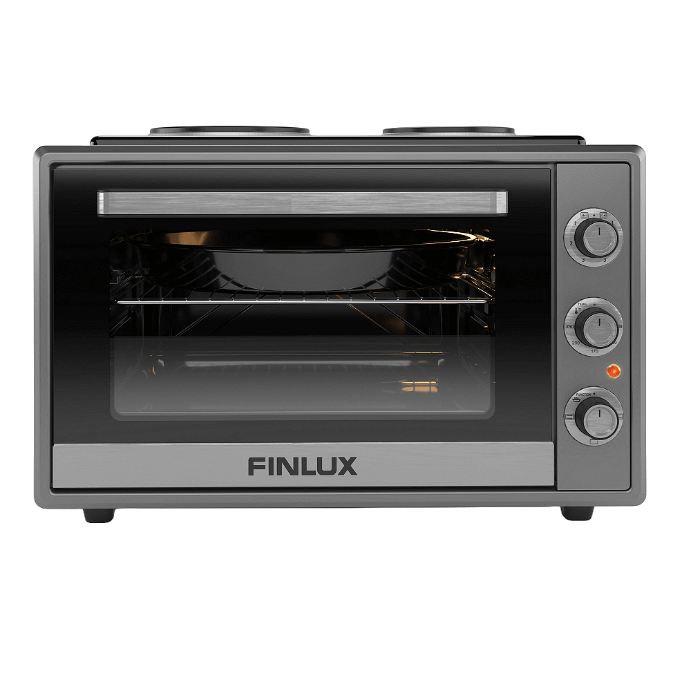 Ηλεκτρικό φουρνάκι Finlux FMC-6024BF,2 Εστίες,Μαύρο