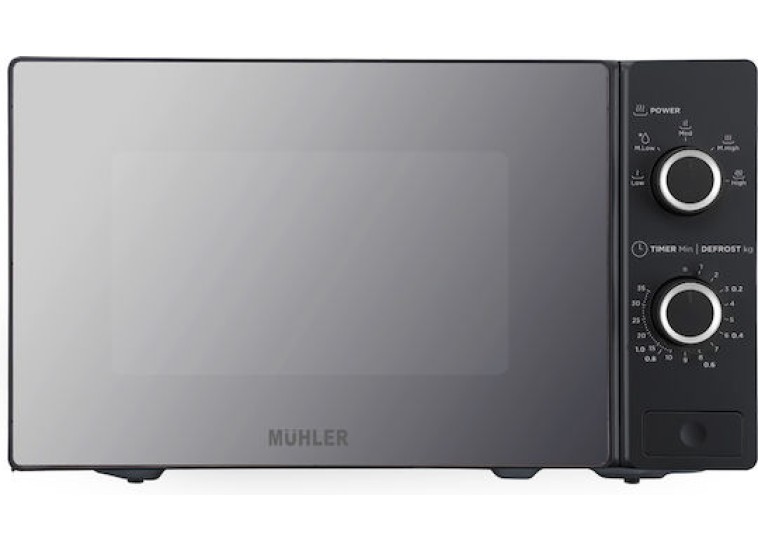 Φούρνος Μικροκυμάτων 20lt, Μαύρος MO-5029B,Muhler