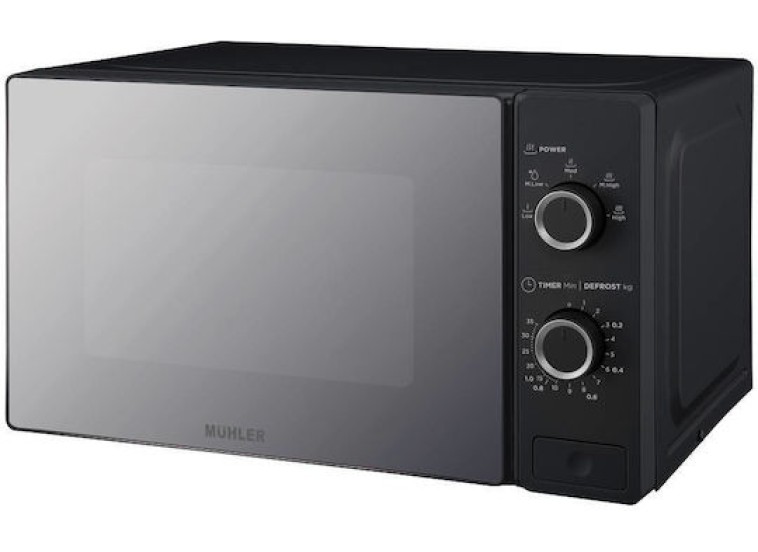 Φούρνος Μικροκυμάτων 20lt, Μαύρος MO-5029B,Muhler