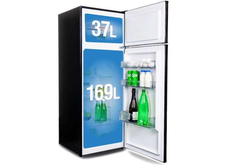 Ψυγείο Δίπορτο 206lt Υ143xΠ54.5xΒ55εκ. Μαύρο SUF144BE ,Muhler