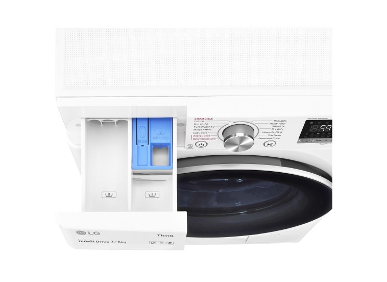 Πλυντήριο - Στεγνωτήριο ρούχων 7kg/ 5kg, LG F2DV5S7S1E, 1200 στροφές , LG Πλυντήριο - Στεγνωτήριο ρούχων 7kg/ 5kg, LG F2DV5S7S1E, 1200 στροφές , LG