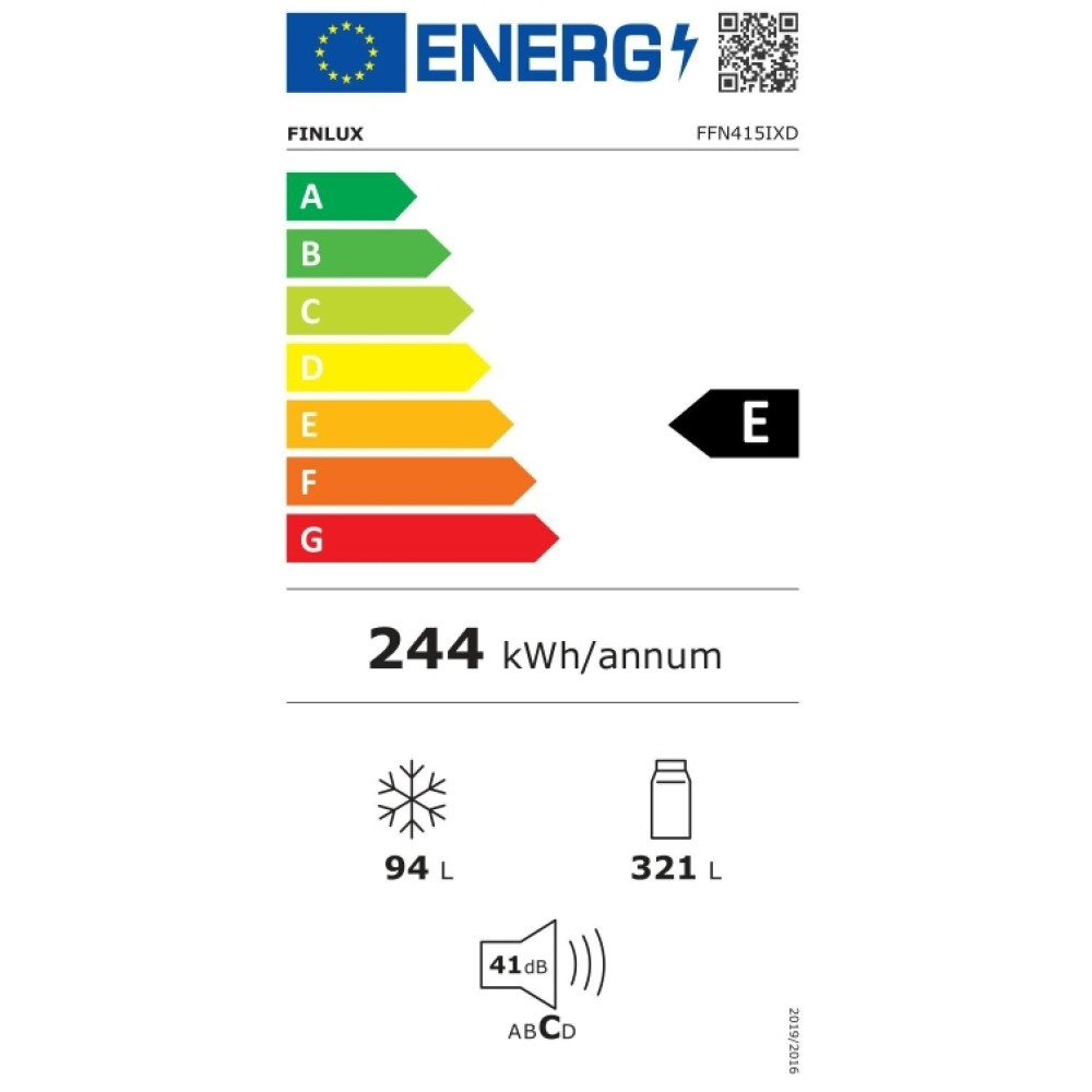  Ψυγείο, FFN415IXD, 415 lit. , Finlux