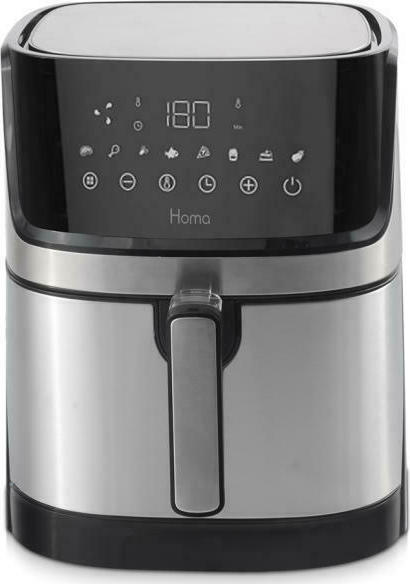 HOMA Φριτέζα Αέρος με Αποσπώμενο Κάδο 5.5lt Ασημί, HF-555SD, Homa