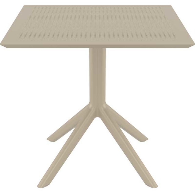 Τραπέζι Sky, 80/80/74 cm., Genomax - Λευκό 38084-Λευκό