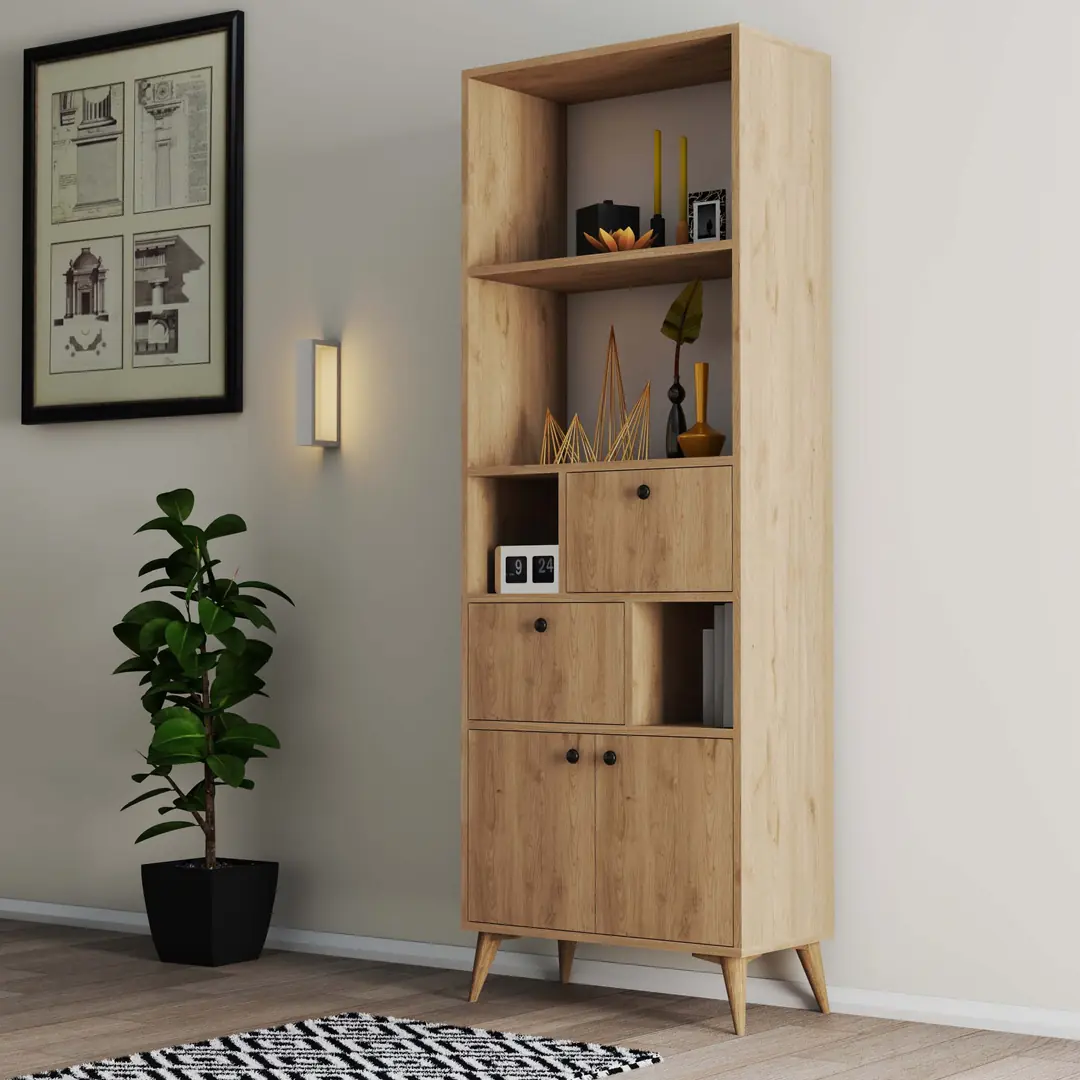 Βιβλιοθήκη 1956 Ninova , 69 x 35 x 195 εκ., All4home