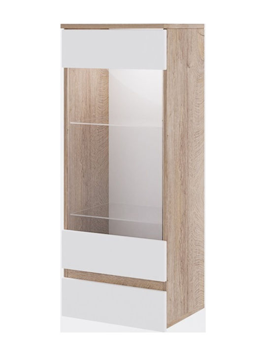 Βιβλιοθήκη Σόνομα/λευκό, 40x102x30, Modul 912, Genomax