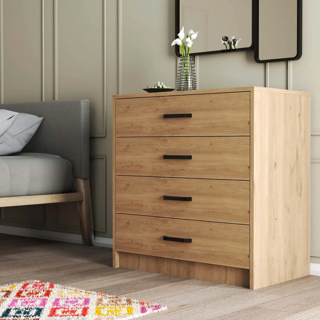 Συρταριέρα με 4 συρτάρια,Grande 3602 , 80x45x81,8, All4home