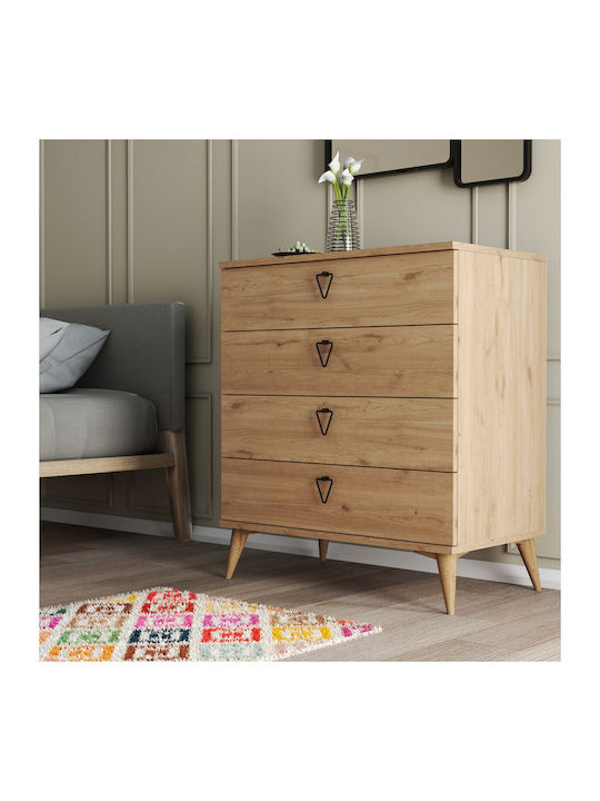 Συρταριέρα με 4 συρτάρια,Versa-ce 3610 , 80x45x90,8 , All4home