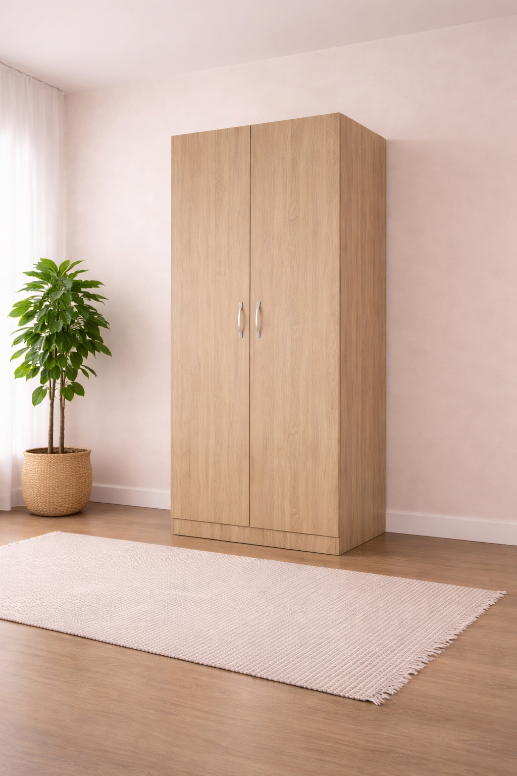 Ντουλάπα Δίφυλλη 1211001 Σόνομα, 52x191x80, Genomax