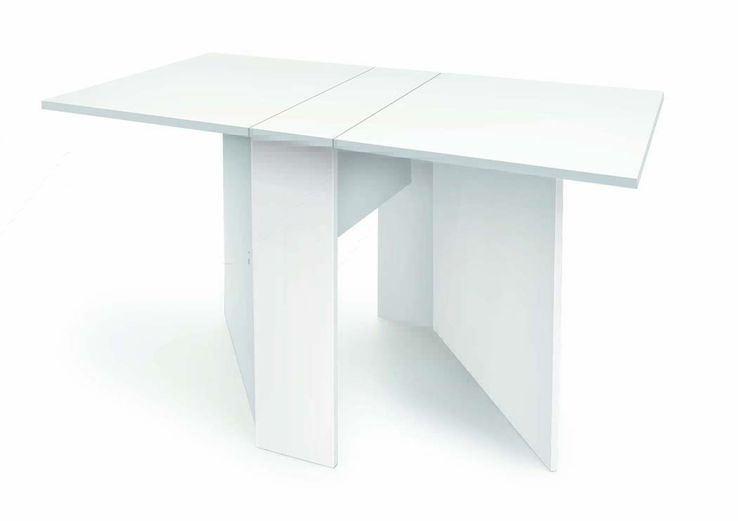 Τραπέζι κουζίνας πτυσσόμενο 24-140/75/70 εκ., Λευκό, Julia, Genomax