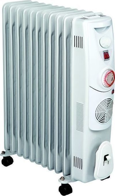 Finlux Καλοριφέρ Λαδιού με 11 Φέτες 2300W, FR-2711FT, 68.5x56.5x17.5 εκατ.,Finlux