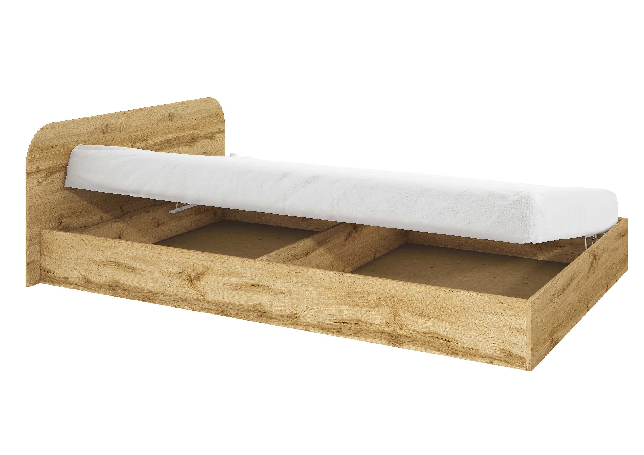 Genomax Κρεβάτι μπαούλο διπλό 1212003 Σασό, 144/190, Genomax