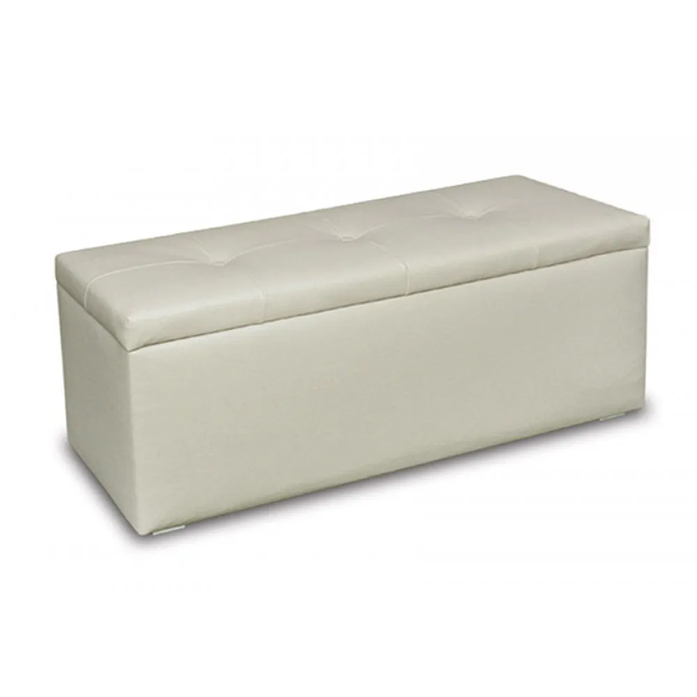 Σκαμπό με αποθηκευτικό χώρο, Praktik, Μπεζ 99x33x36 εκ., Genomax